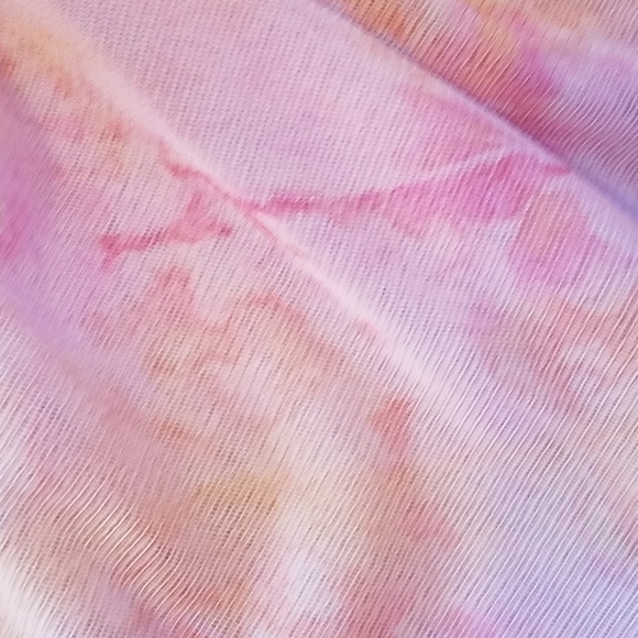 Y2K Vintage 𝅺VS Pink Ombre Black Lace Babydoll Ruched Top Sleepwear Slip 36C - Picture 4 of 9